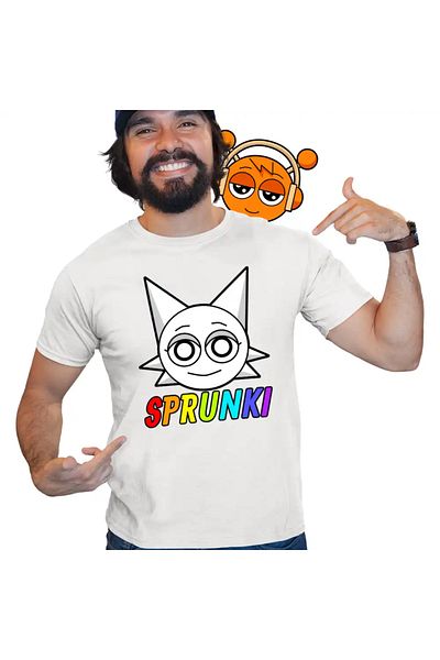 OEM Men's T-Shirt Sprunki Music Game Wenda