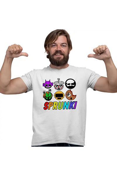 OEM Men's T-Shirt Sprunki Horror Team