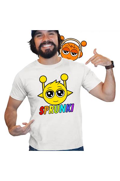 OEM Men's T-Shirt Sprunki Music Game Simon
