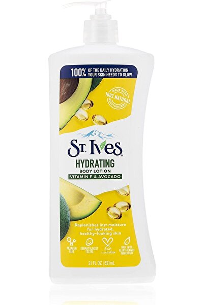 St. Ives Hydrating Body Lotion, Vitamin E and Avocado, 21 oz