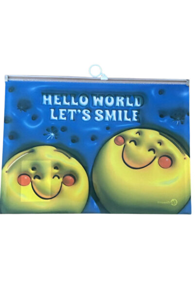 Südor A4 Smiling Face Emoji Pattern Zipper File Zipper Envelope File