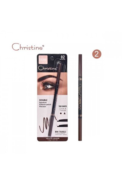 Christine قلم حواجب هير باي هير ثنائي النهاية 02