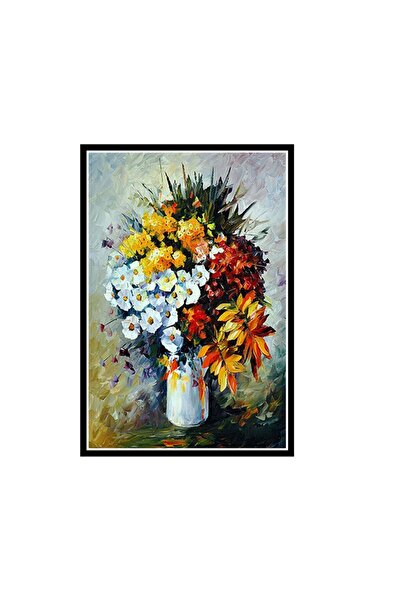 hazalshop Poster retro din lemn cu design floral 20x30 cm