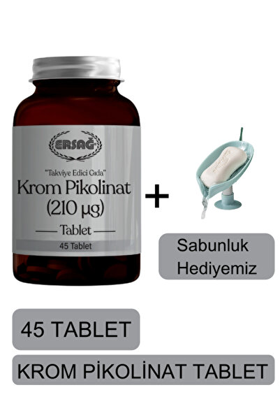 Ersağ Krom Pikolinat Takviye Edici Gıda - Sabunluk Hediyemiz 4072-07