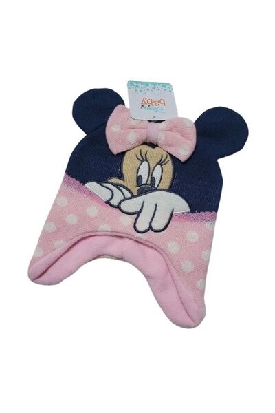 Disney Baby Pink winter hat "Minnie" with bow 50cm