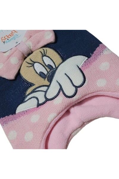 Disney Baby Pink winter hat "Minnie" with bow 48cm