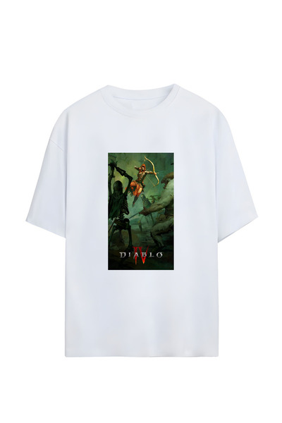GraffTee DIABLO UNISEX PAMUKS T-SHIRT VEĆEG RAZMERA