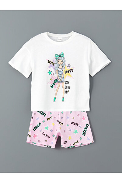 LC Waikiki Sparkling Choices from Shining Store Zero Roba Collar Girls' Short...