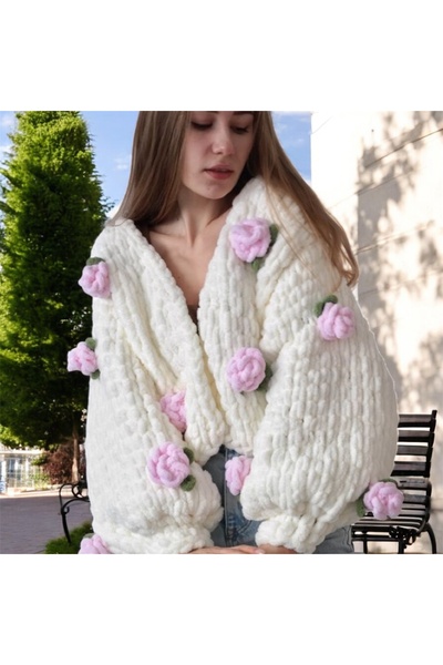 Charme Elegant Hand Knitted Women's Jacket