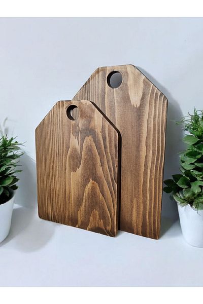 websunday Natural 2-Piece Wooden Cutting Board