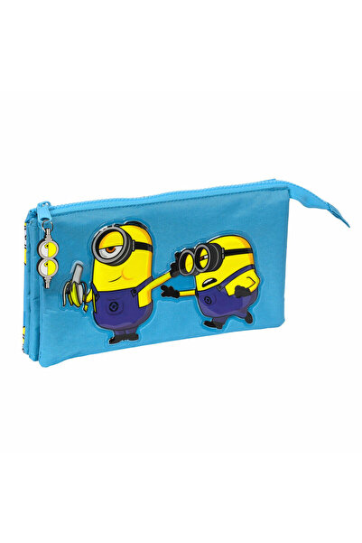 Minions Geantă triplă Minionstatic Albastru (22 x 12 x 3 cm)