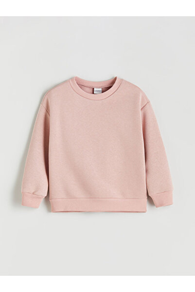 LC Waikiki Pink Crew Neck Girl's Tracksuit Set