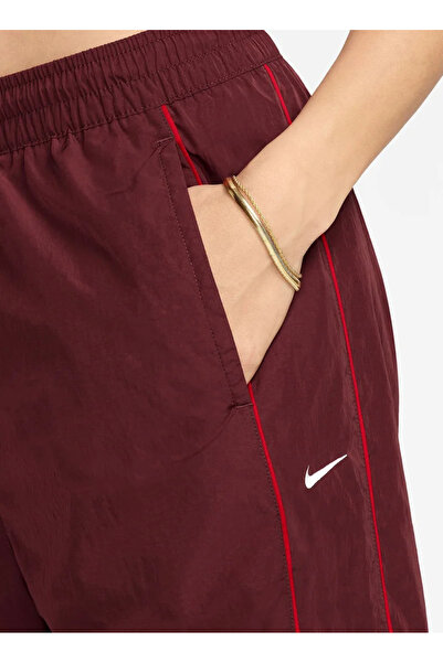 Nike Windrunner Woven High Rise OH Pant Kadın Bordo Eşofman Altı SPRINT SPORT