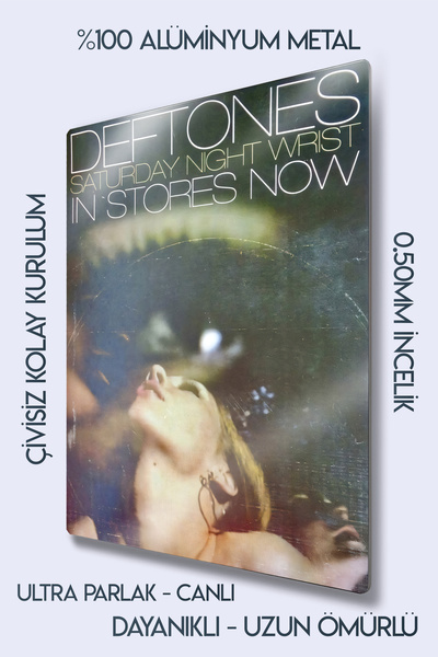 DekorHane Metal Print - Deftones Poster Metal Painting - Special Wall Decor for Rock Lovers, Gift Album Cover