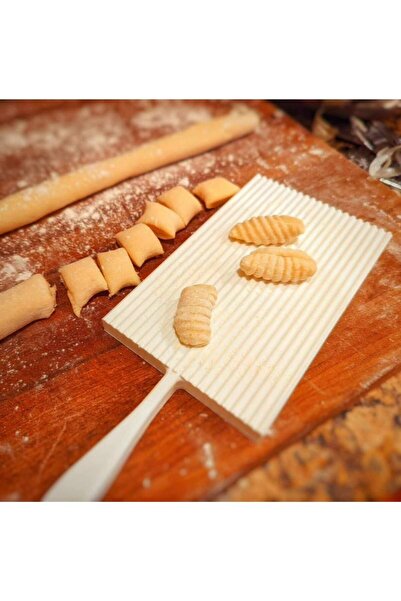 AlaSwan Yuvarlak Gnocchi Plastik Kürek, İtalyan Gnocchi Makarna El Yapımı İçi...