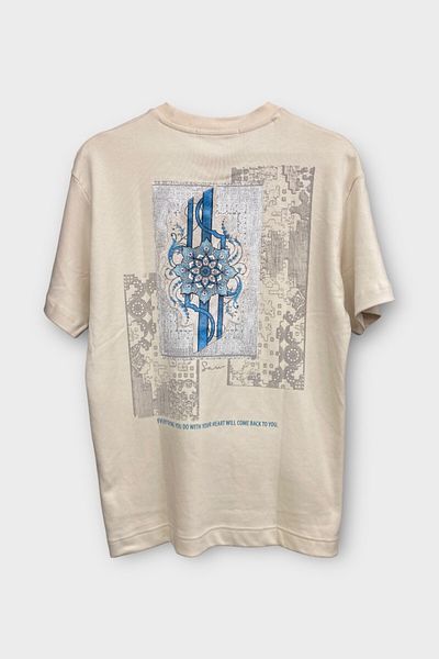 CANMODA Everything You Do with Your Heart Oversize T-Shirt - Stone