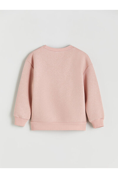 LC Waikiki Pink Crew Neck Girl's Tracksuit Set