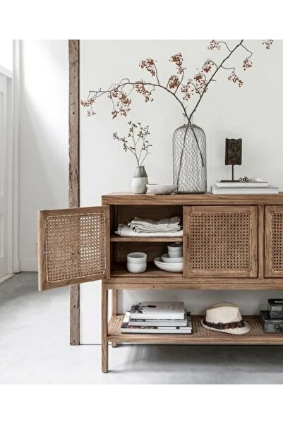 ŞafakMobilya North Masif Ahşap Konsol, Büfe