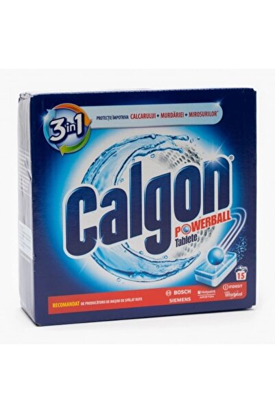 Calgon Tablete anticalcar 3in1 PowerBall, protejare puternica, 15 bucati