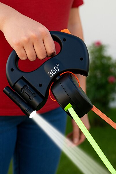 CasaPetra Köpek Gezdirme Tasması Çift Yapılı Çok Fonksiyonlu