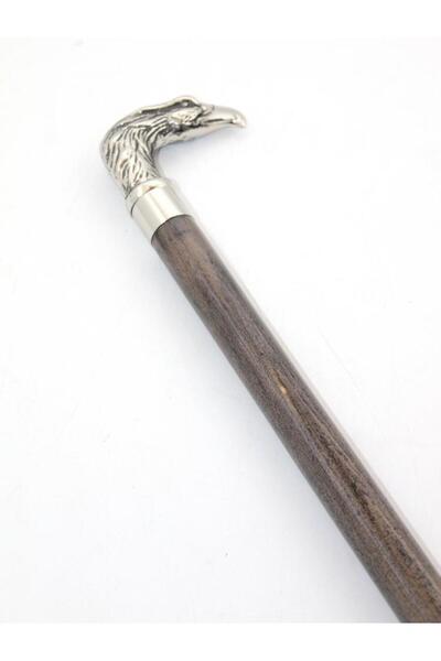 İstangül Butik Chrome eagle bust design walking stick