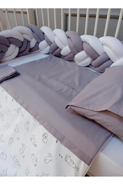 Fun Moment Braided baby bed rails with comforter, pillow and sheet