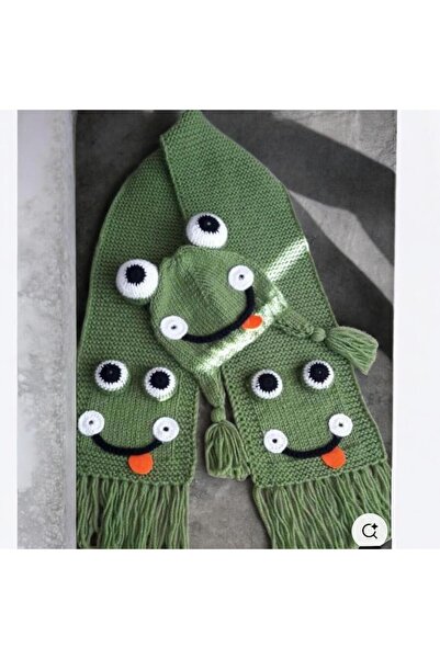 Charme Elegant Set de beretă pentru copii tricotată manual