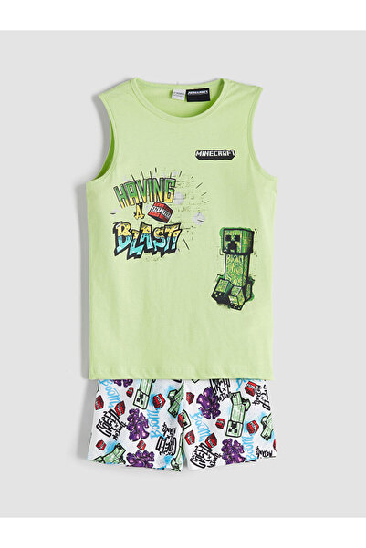 LC Waikiki Esvab Giyim'den Şık Tercihler | Bisiklet Yaka Minecraft Baskılı Er...