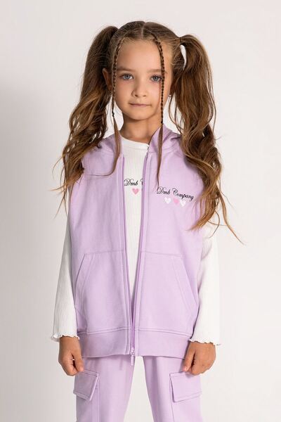 HAUSEkids 3-8 Years Happy Colors Girl's Vest-Lilac
