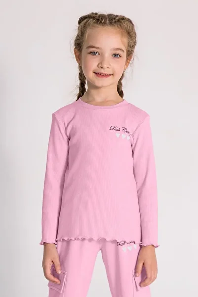 HAUSEkids 3-8 Years Happy Colors Girl Sweat-Pink