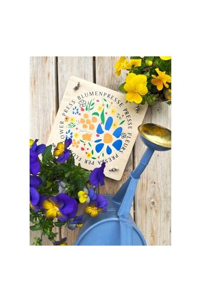 Small Foot Press for Leaves and Flowers, Wooden, Legler