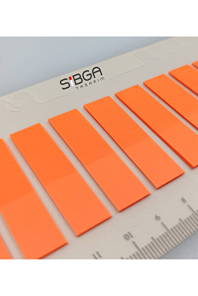 sibga tasarım Transparent Neon Phosphor Orange Postit Post-It Post It. Book Mark Bookmark Postit Sticker 200 Sheets
