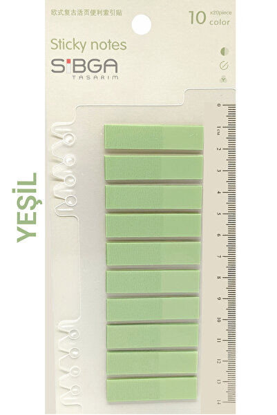 sibga tasarım Şeffaf Yeşil Renkli Postit Post-it Post It. Kitap Ayracı Ayraç ...