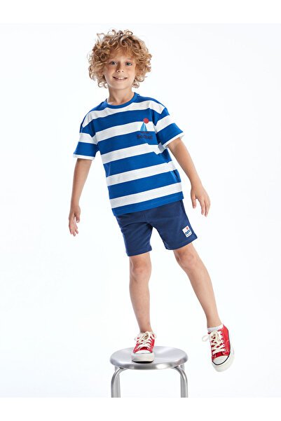 LC Waikiki Printed Boys' Shorts with Elastic Waist