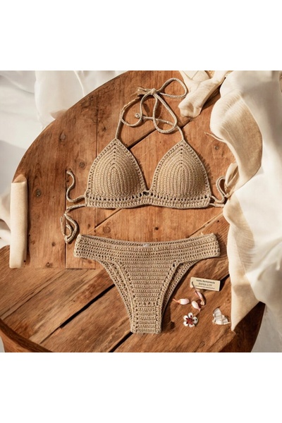 Charme Elegant Hand Knitted Women's Bikini Set