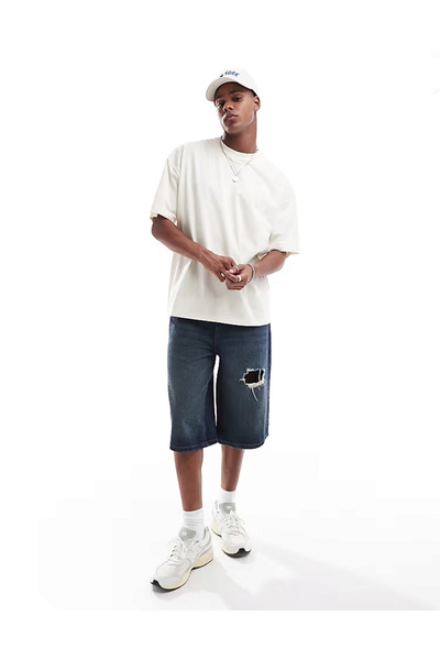 ELNOYA Unisex White 100% Cotton Oversize Printed Collar Casual T-Shirt