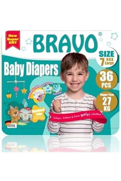 Bravo Bravo Baby Diapers, 36 Pieces, Size 7, for babies over 27 kg