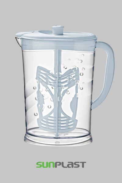 Sun Plastik خلاط 2.7 لتر، خلاط زبادي، خلاط عصير ليمون، خالي من مادة BPA