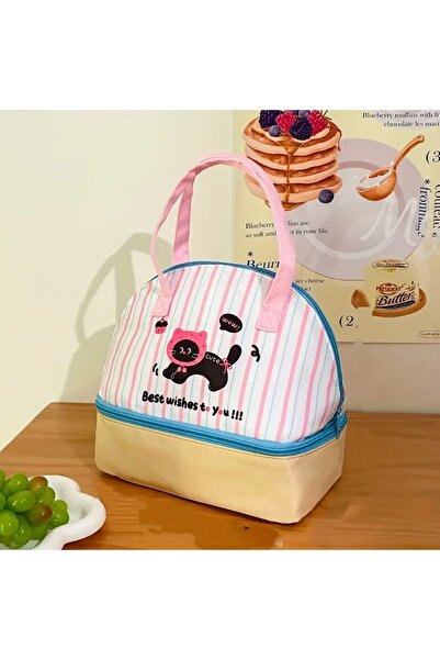 GlassySKY Stylish Thermal Waterproof Cat Themed Lunch/Lunch Bag-Office School...