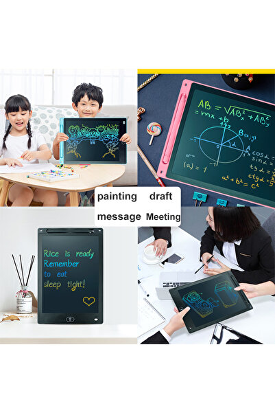 Nicaea Home LCD Yazma Tableti Dijital Kalemli Çizim Yazı Tahtası Renkli Ekran 10 Inch (25,4 cm)