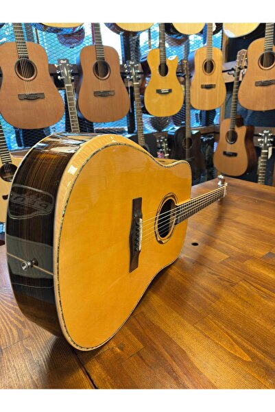 PENA MÜZİK 🎸 ABENI Auditory – Masif Gül Ağacı Akustik Gitar