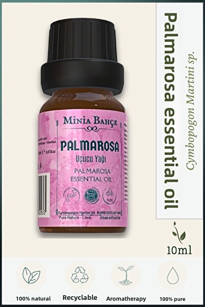 Minia Bahçe Bitki ve Sanat Atölyesi زيت بالماروزا العطري |   10 مل – نقي وطبي...