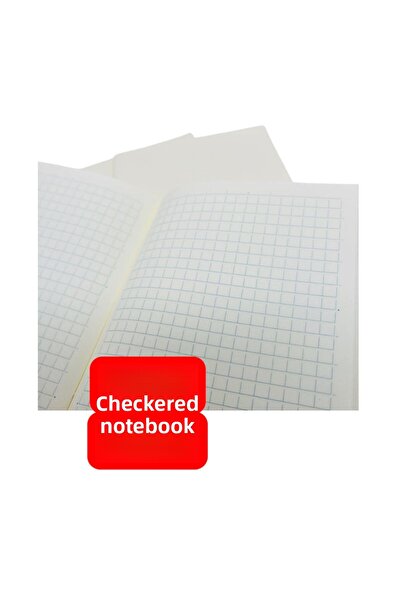 Copyder 3 Pcs. Plika Flexible Cover 80 Gr. Ivory Checkered Inner Paper - 3 Colors Set 40 Sheets 80 Sheets Sports Stitched
