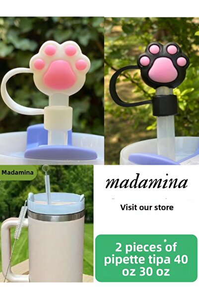 madamina قطعتان من غطاء سدادة شفاطة السيليكون مقاس 10 مم لسدادة شفاطة ستانلي ...