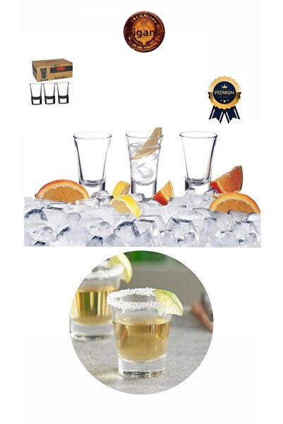 figanlar ambalaj New Generation Glass Boston Shot Glass Set of 3 - Tequila Glass