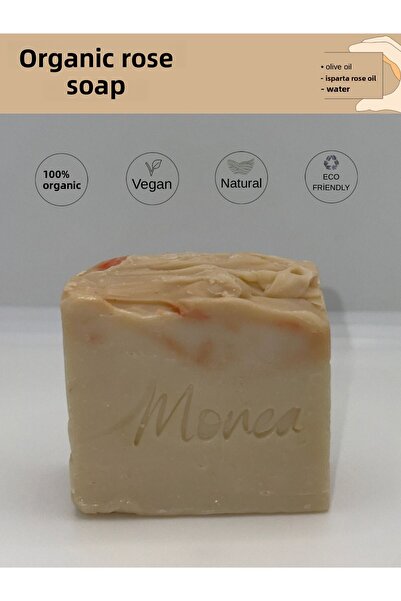 Monea Cosmetics صابون الورد العضوي المصنوع يدويًا