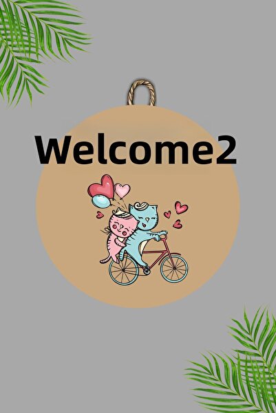 Dormot Decor de ușă cu model de pisică cu bicicletă, decor de perete, imprimare digitală maro