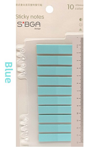 sibga tasarım ملصق ملون أزرق شفاف Post-it Post It. علامة مرجعية لملصق ملاحظات Postit