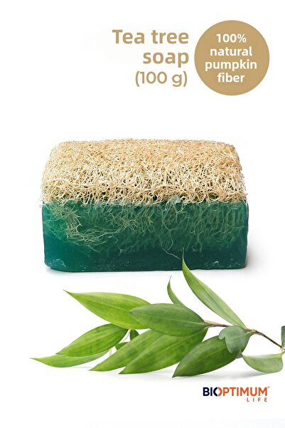 Bioptimum Life Natural Pumpkin Fiber Tea Tree Soap (100 g)
