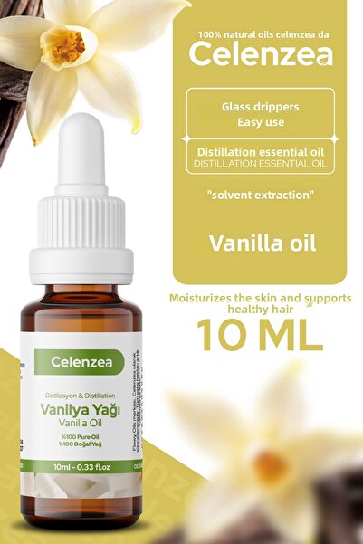 Celenzea زيت الفانيليا 10 مل - طبيعي 100%، عطري عشبي
